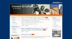 Desktop Screenshot of comune.cartura.pd.it