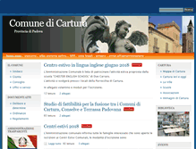 Tablet Screenshot of comune.cartura.pd.it